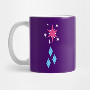 My little Pony - Twilight Sparkle + Rarity Cutie Mark V2 Mug